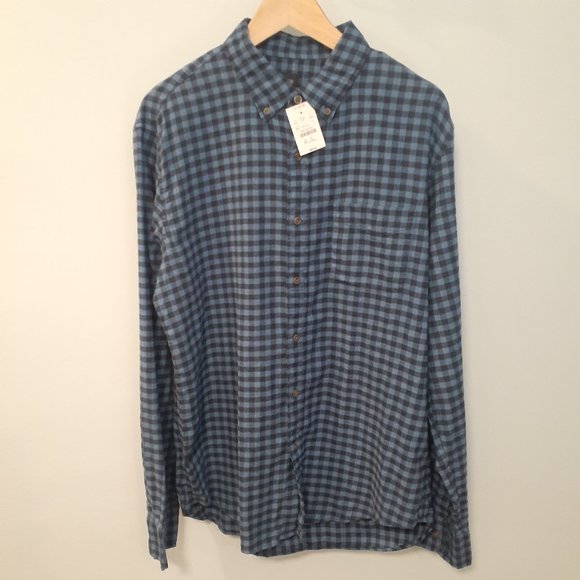 J. Crew Other - J.Crew NWT men's large long sleeve soft wash lightweight flannel button down